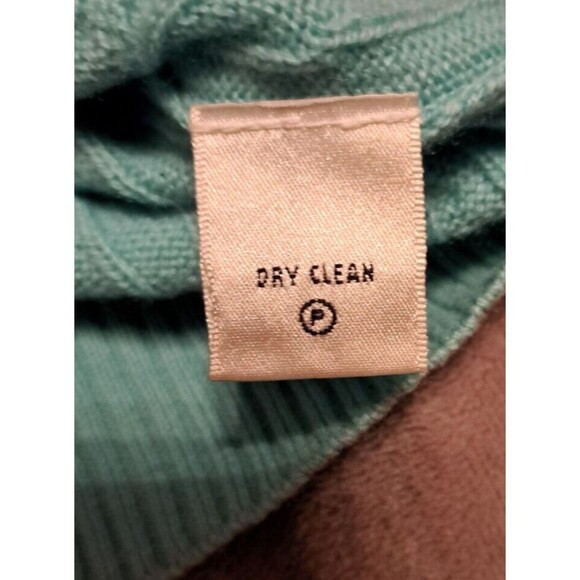 Lilly Pulitzer Vintage Cashmere Cable Knit Short Sleeve Sweater Blue Size Large - Picture 9 of 9